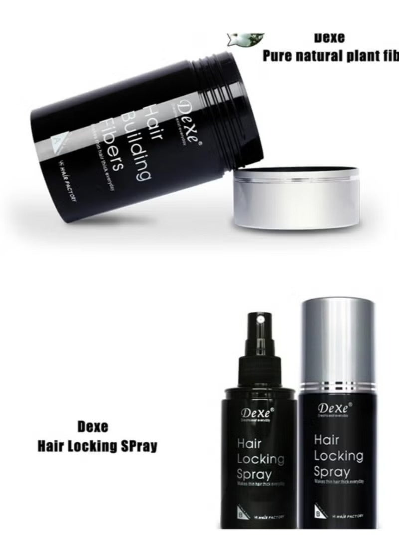 Dexe Hair Building Fibers With Hair Locking Spray Set - Image 2